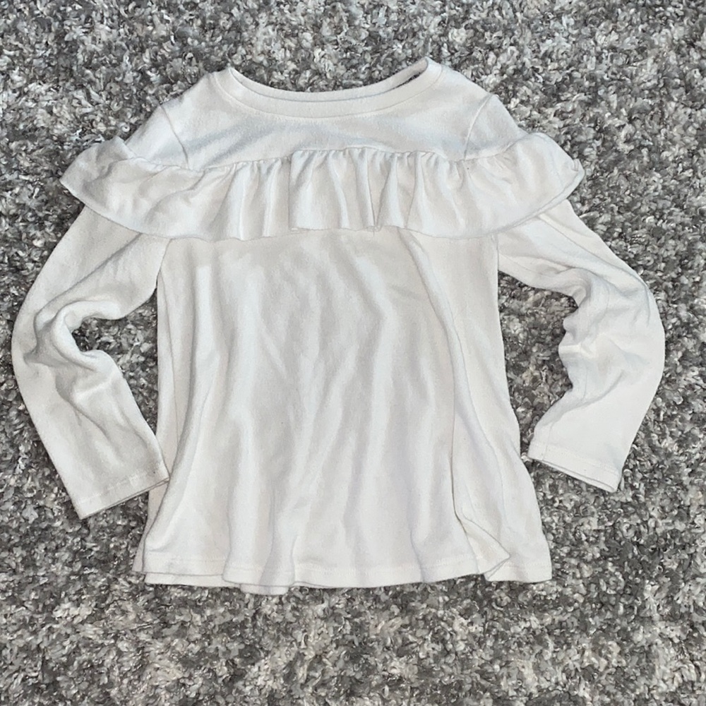 Cat and Jack ruffle sweater like shirt